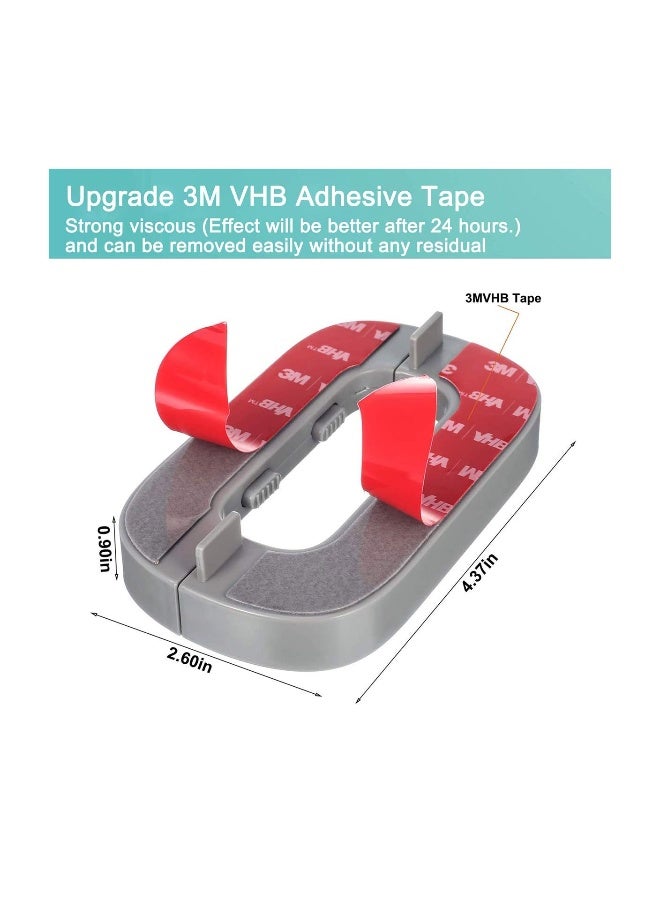 قفل باب الثلاجة - عبوة من 2 قفل أمان للأطفال، سهل التركيب مع لاصق 3M VHB، بدون حاجة للأدوات، متوافق مع معظم الثلاجات لضمان سلامة الأطفال. - Image 5