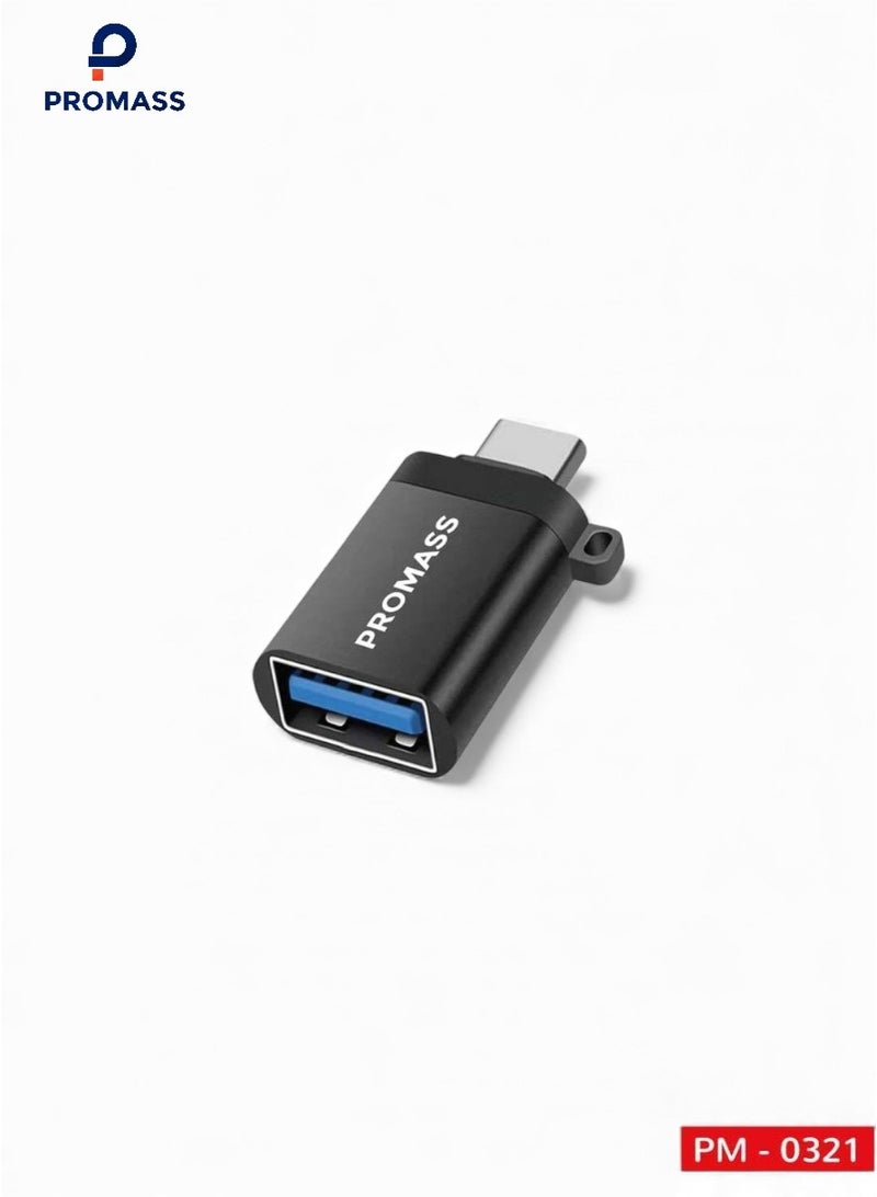 بروماس قارئ فلاش يو اس بي الى USB C, ناقل بيانات فائق السرعة تصميم صغير ومتين يسهل حمله واستخدامه في اي مكان متوافق مع جميع الاجهزة التي تدعم USB C سلسلة ايفون 17/16/15 برو ماكس S22/S23/S24/S25 الترا - Image 1