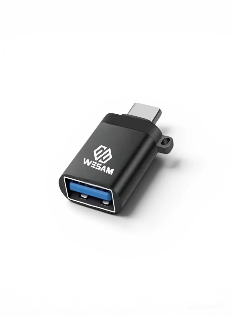 قارئ فلاش يو اس بي الى USB C, ناقل بيانات فائق السرعة تصميم صغير ومتين يسهل حمله واستخدامه في اي مكان متوافق مع جميع الاجهزة التي تدعم USB C سلسلة ايفون 17/16/15 برو ماكس S22/S23/S24/S25 الترا - Image 1