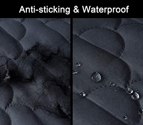 CHHKON Waterproof Nonslip Recliner Cover Stay in Place, Dog Couch Chair Cover Furniture Protector, Ideal Loveseat Slipcovers for Pets and Kids (Dark Grey, 23'') - Image 5