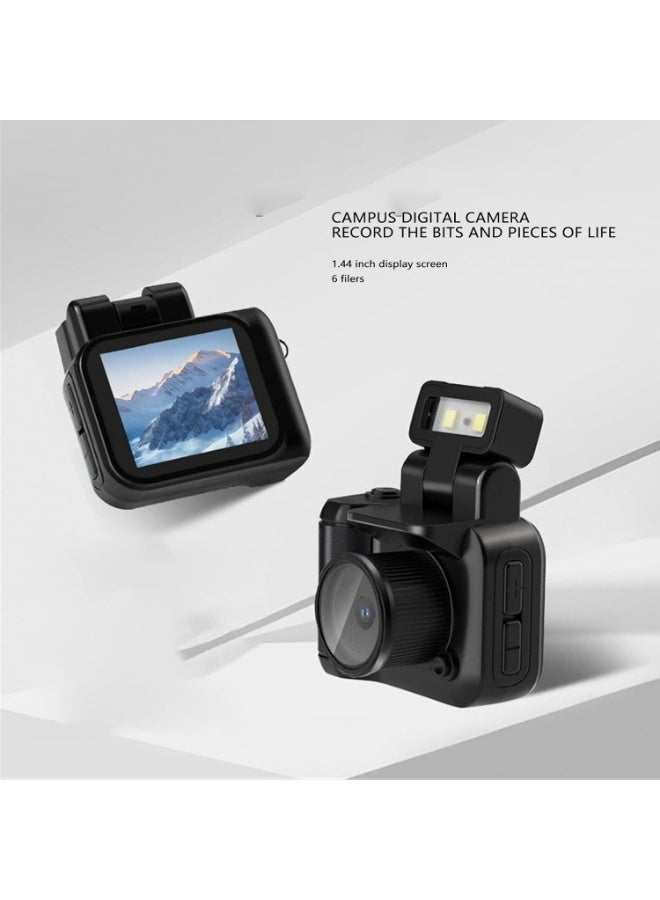 Digital Camera Ultra Mini Size, Fashionable Pocket Keychain Camera, Keychain Photo Video Camera, Retro Portable Mini Pixel Camera with Flash Light for Indoor Outdoor (with 32G - Image 5