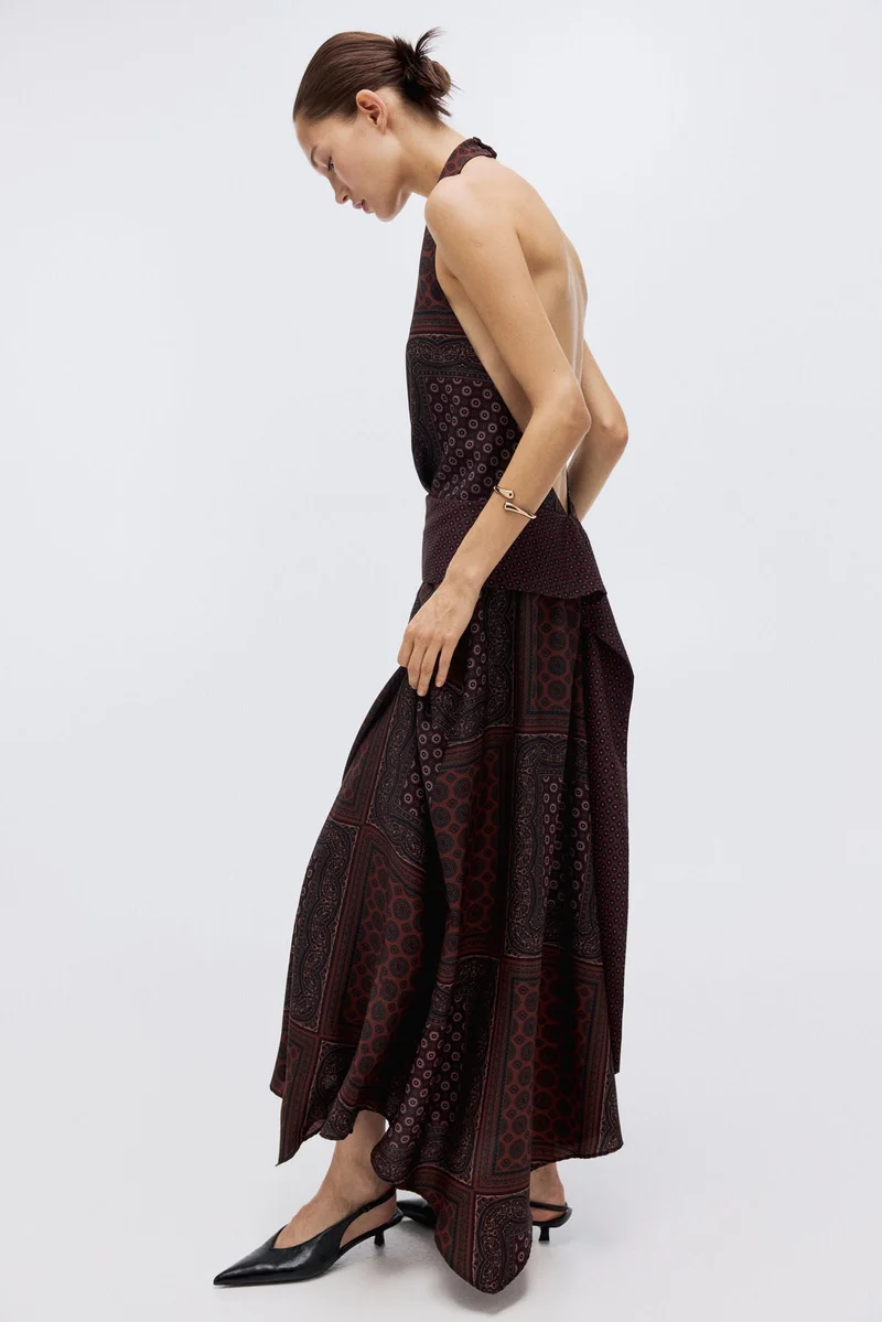 H&M Long halterneck dress