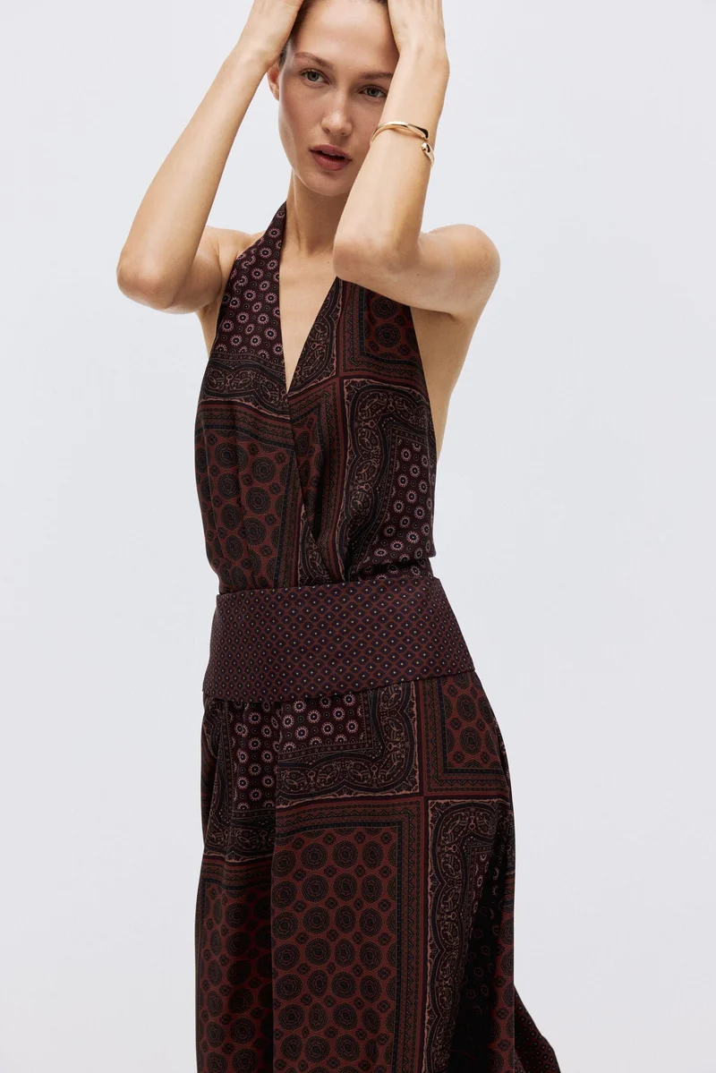 H&M Long halterneck dress
