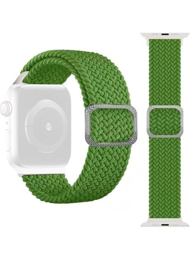 NIBEMINENT Replacment Watchband For Apple Watch Series 7 41mm/6 & SE 5 4 40mm/3 2 1 38mm Bright Green - Image 1