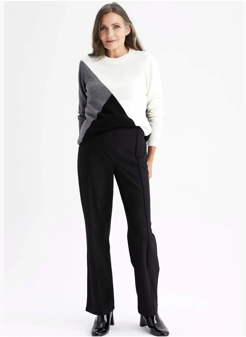 DeFacto Woman Straight Fit Woven Trousers