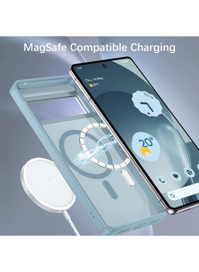 BENTOBEN for Google Pixel 7 Pro Case [Compatible with Magsafe] Translucent Matte Magnetic Pixel 7 Pro Case Slim Shockproof Women Men Protective Phone Cases for Google Pixel 7 Pro 6.7", Grey Blue - Image 4