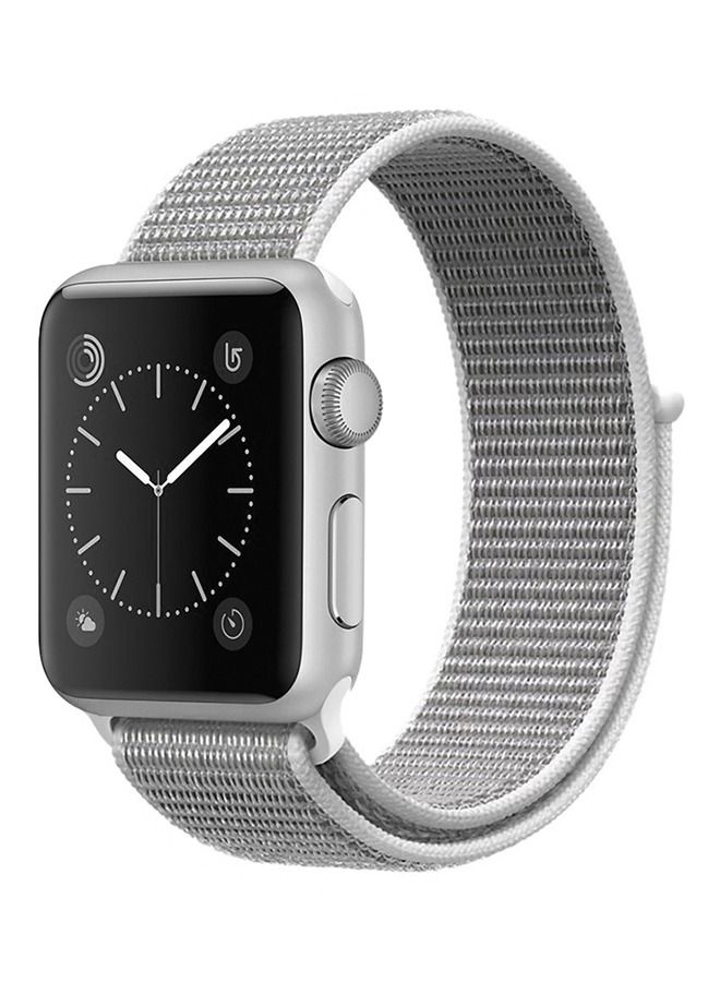 Nylon Replacement Band For Apple Smartwatch  Series 5/6/7 42/44/45mm Grey - Image 2
