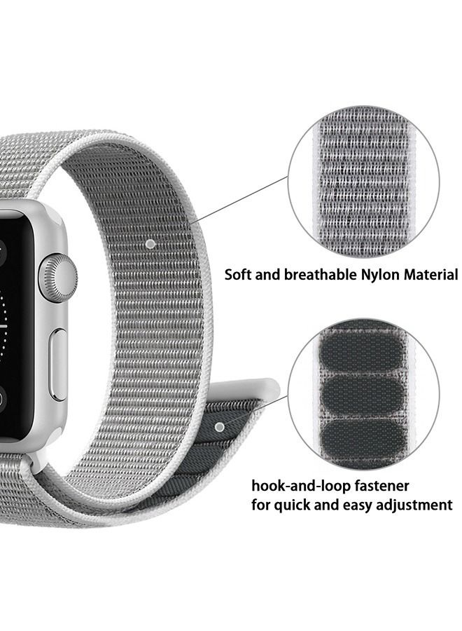 Nylon Replacement Band For Apple Smartwatch  Series 5/6/7 42/44/45mm Grey - Image 3