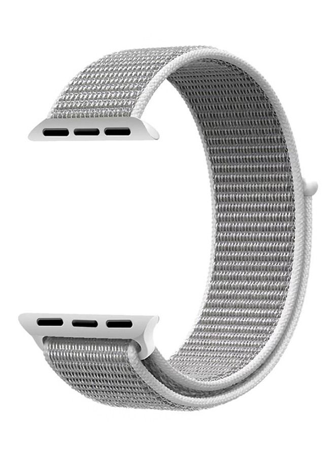 Nylon Replacement Band For Apple Smartwatch  Series 5/6/7 42/44/45mm Grey - Image 1