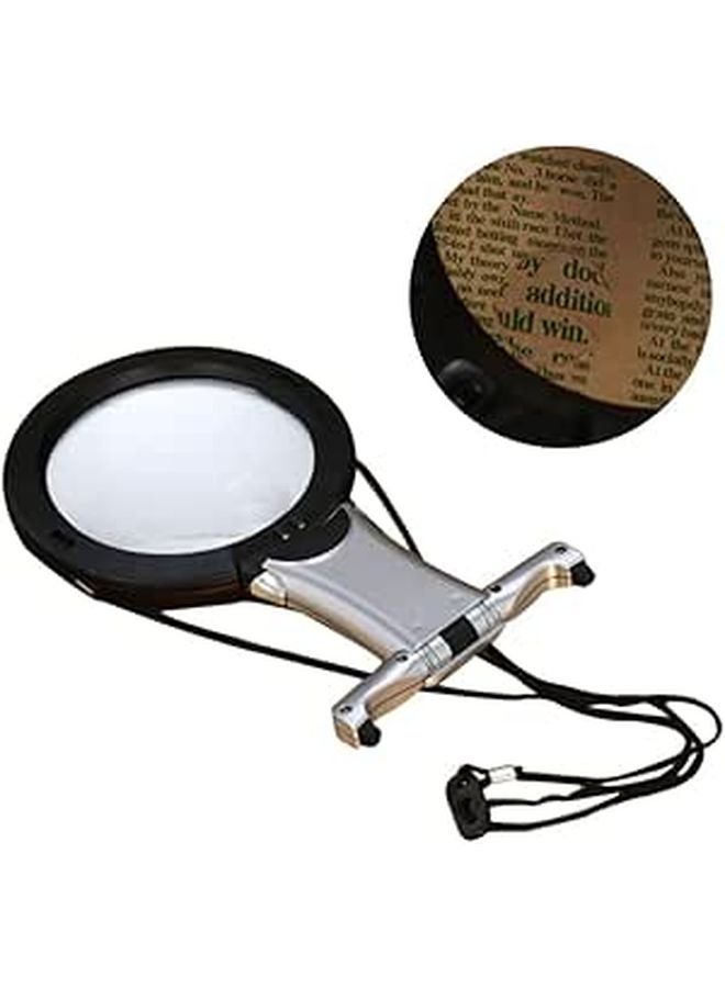 LED Magnifying Glass with Light for Reading Jewelry Repair Desk Hanging Magnifier Seniors - Image 1