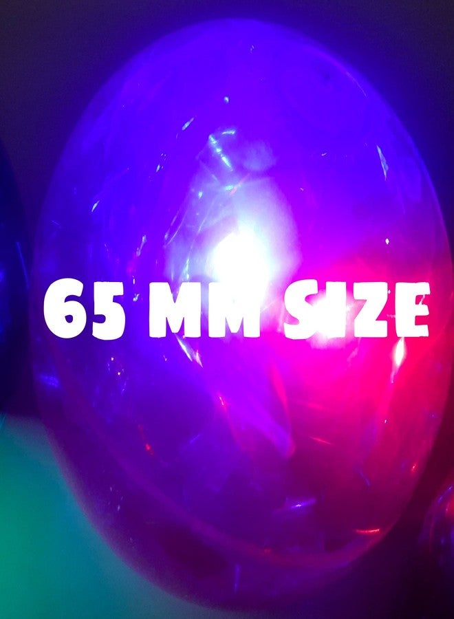 MSGH مجموعة MSGH من 2-4 و 6 قطع (حجم كامل) كرة مائية مضيئة LED نابضة مع كرة لامعة 65 مم، كرة لامعة فائقة متغيرة الألوان ونابضة، لتخفيف التوتر والقلق، لعبة للأطفال المصابين بالتوحد (عبوة من 6 كرات) - Image 3