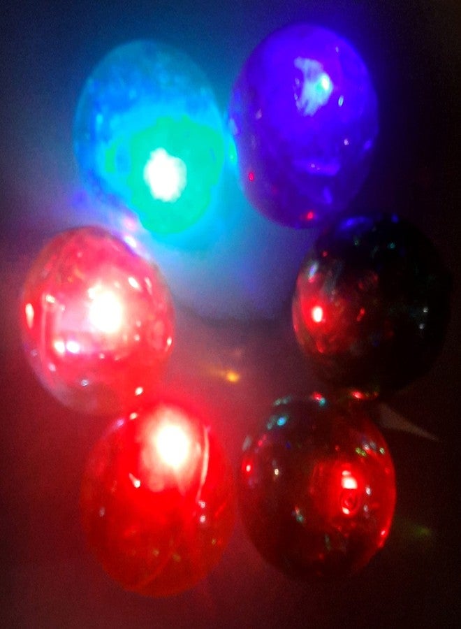 MSGH مجموعة MSGH من 2-4 و 6 قطع (حجم كامل) كرة مائية مضيئة LED نابضة مع كرة لامعة 65 مم، كرة لامعة فائقة متغيرة الألوان ونابضة، لتخفيف التوتر والقلق، لعبة للأطفال المصابين بالتوحد (عبوة من 6 كرات) - Image 1