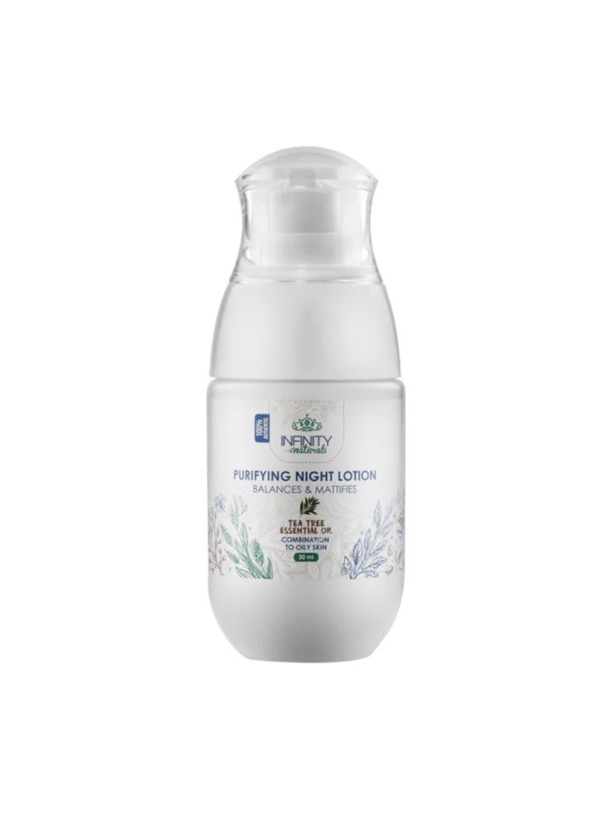 Infinity Natural Purifying Night Lotion for Oily Skin with Tea Tree Oil 30ml