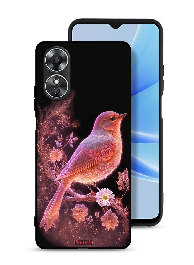 Tolwak Oppo A17 Protective Case Cover Cute Bird Art - Image 1