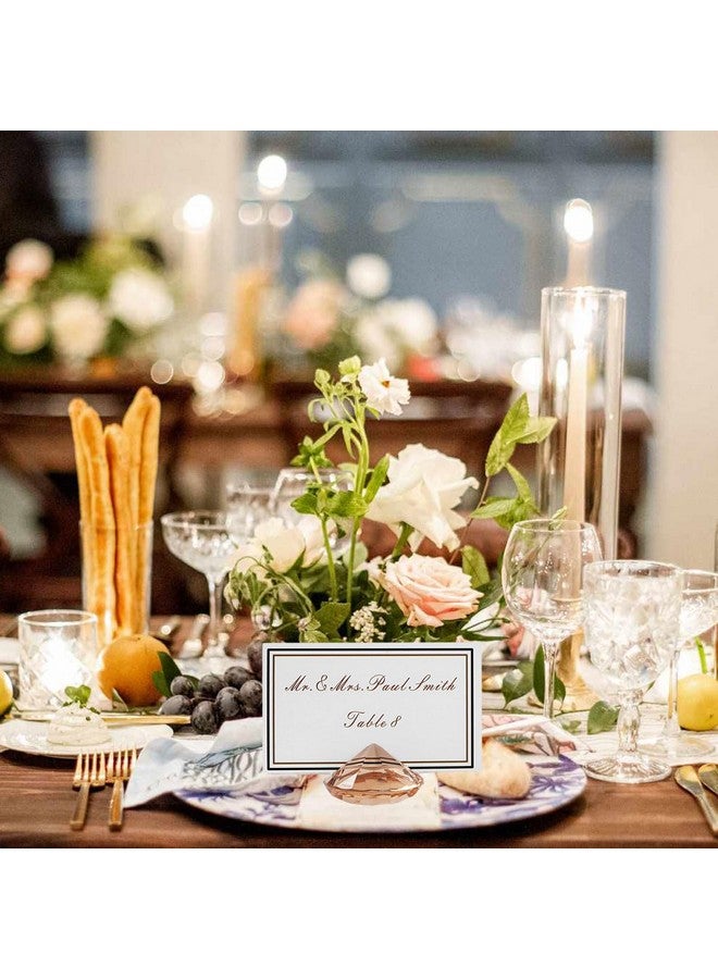 AiFanS AiFanS Place Card Holder Gold,Place Card Holders 12Pcs-Elegant Acrylic Crystal-Like Design for Weddings and Events - Image 2