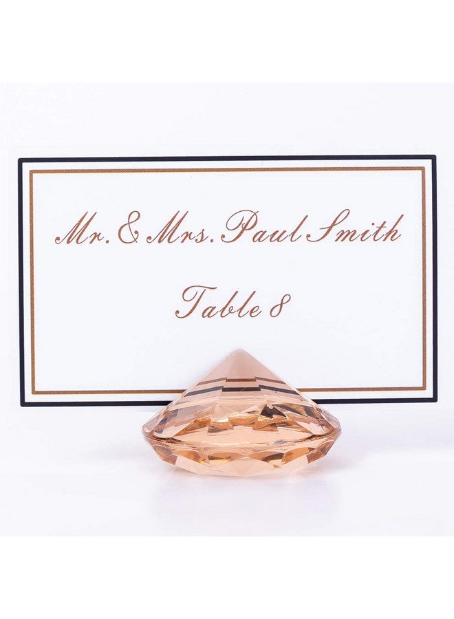 AiFanS AiFanS Place Card Holder Gold,Place Card Holders 12Pcs-Elegant Acrylic Crystal-Like Design for Weddings and Events - Image 1