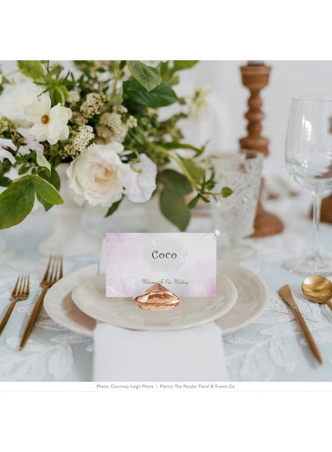 AiFanS AiFanS Place Card Holder Gold,Place Card Holders 12Pcs-Elegant Acrylic Crystal-Like Design for Weddings and Events - Image 4