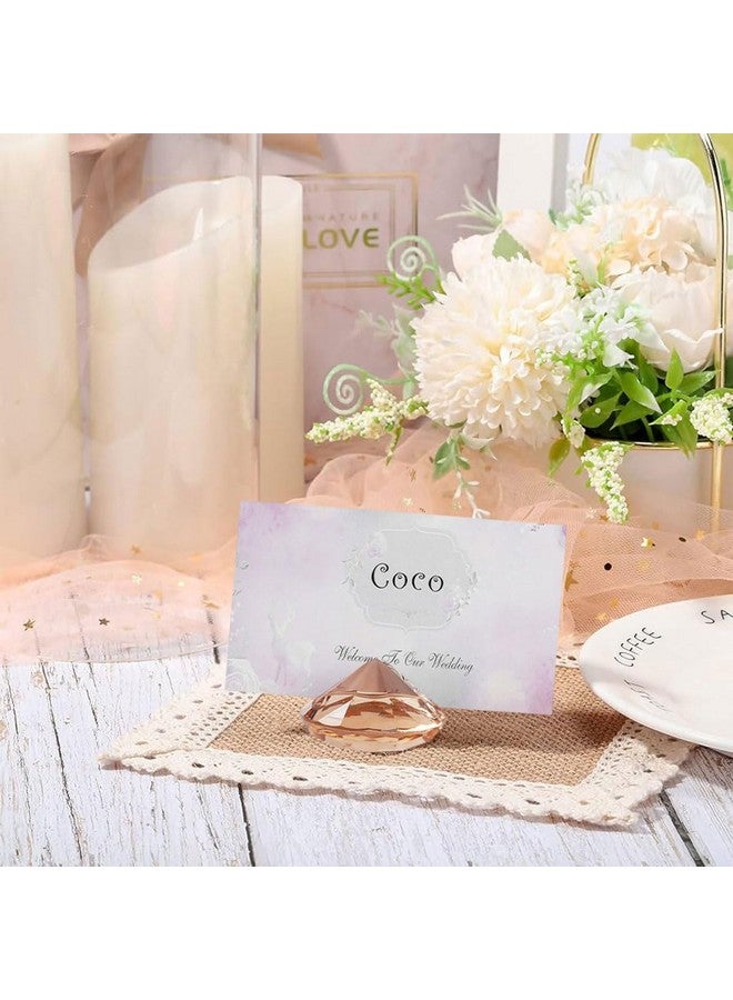 AiFanS AiFanS Place Card Holder Gold,Place Card Holders 12Pcs-Elegant Acrylic Crystal-Like Design for Weddings and Events - Image 5