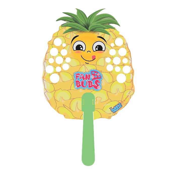 Bubble Magic Fan Bubs Pineapple, Bubble Solution with Hand Fan for The Kids 3 Year and Above, Multicolor, FB50017 - Image 3