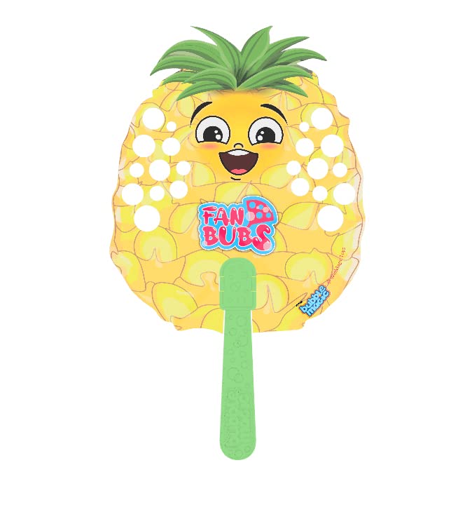 Bubble Magic Fan Bubs Pineapple, Bubble Solution with Hand Fan for The Kids 3 Year and Above, Multicolor, FB50017 - Image 2
