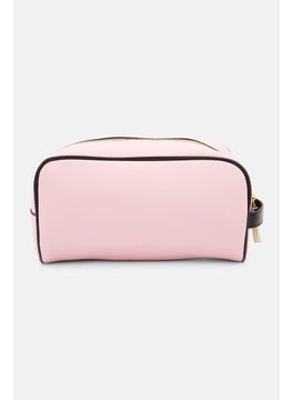 bebe Women Brand Logo Make Up Pouch, Pink  - Image 2