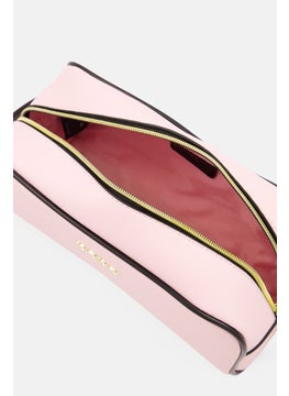 bebe Women Brand Logo Make Up Pouch, Pink  - Image 3
