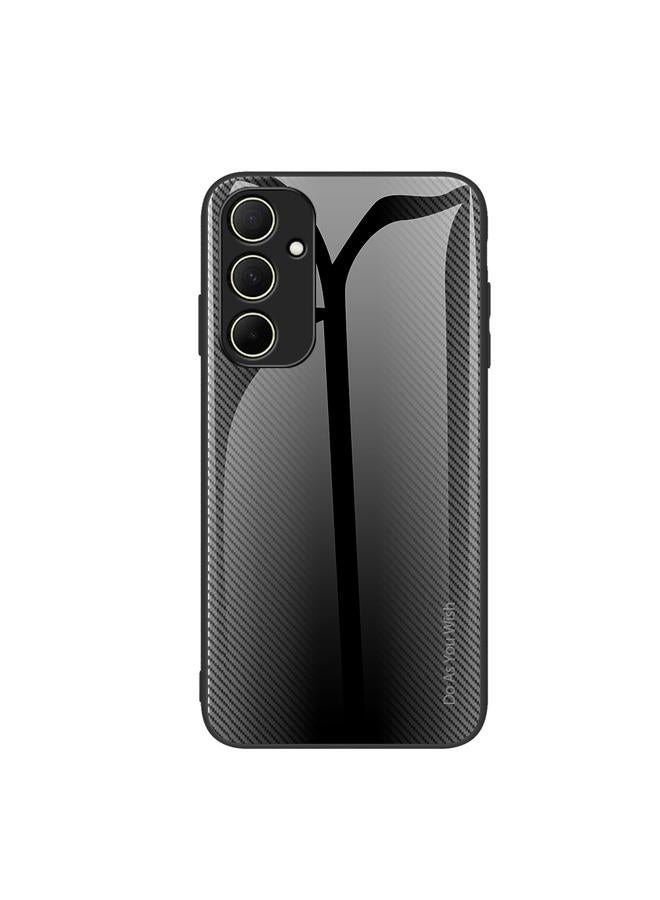 S-TOP Case For Samsung Galaxy A55 5G Texture Gradient Glass TPU Phone Case - Image 1