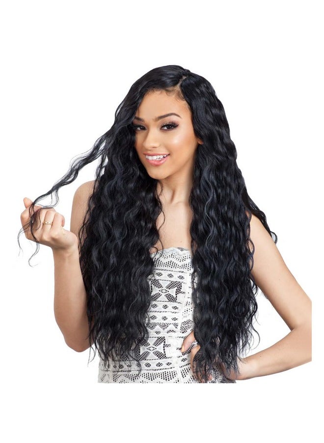 Organique Mastermix - Shakengo Organique Synthetic Weave Hair Extension Breezy Wave 24" (1 Jet Black) - Image 1