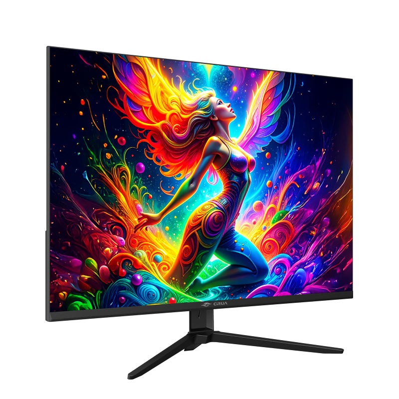 CRUA 28'' Monitor, 4K UHD+(3840Ã—2560P)IPS 60Hz Computer Monitors, 15:10 Aspect Ratio, 10Bit Color, Built-in Speakers, Ultra-Clear PC Display Support HDMI 2.0 & DP1.4, Type-C Port, Wall Mountableâ€“Black - Image 2