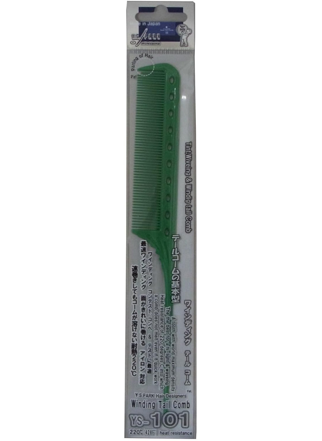 Y.S.Park YS Park 101 Winding Tail Comb  Green 