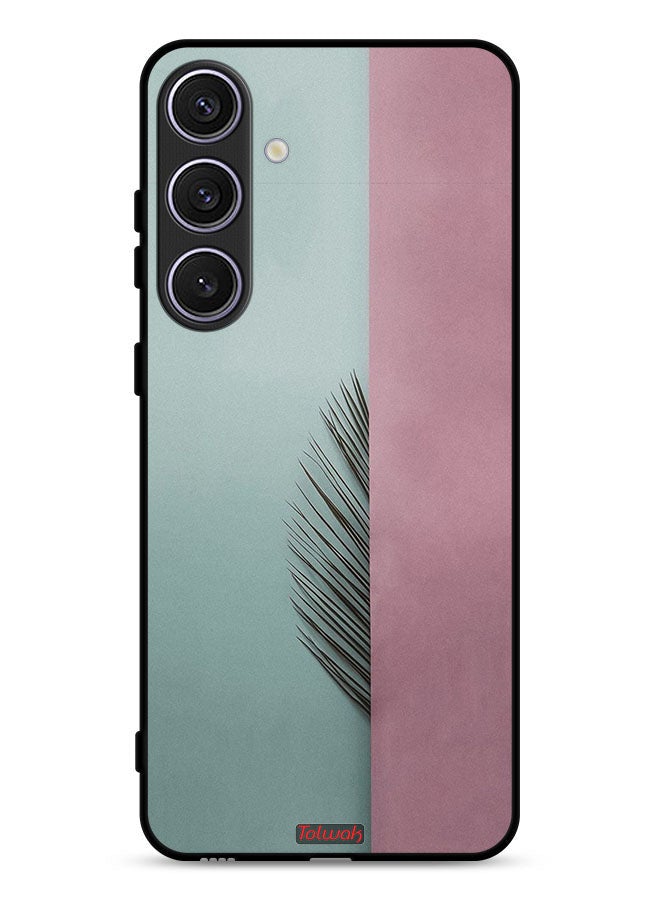 Tolwak Samsung Galaxy S24 5G Protective Case Cover Half Leaves - Image 1