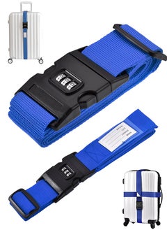 Travelling Luggage Strap with Password Security Lock for Suitcases Trolleys Bags and All kind of Luggage Adjustable Heavy Duty Luggage Strap with Modern Security Lock Waterproof and Dustproof