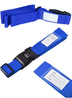 ISHWAZ Travelling Luggage Strap with Password Security Lock for Suitcases Trolleys Bags and All kind of Luggage Adjustable Heavy Duty Luggage Strap with Modern Security Lock Waterproof and Dustproof  - Image 2