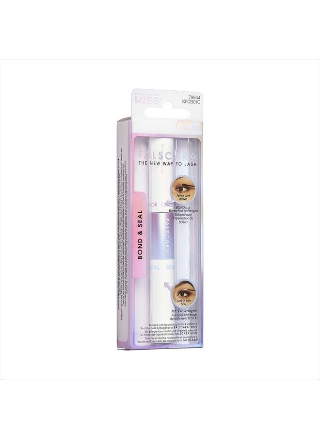 KISS - Falscara DIY Eyelash Extension Bond & Seal Infused with Biotin & Vitamin E – Strong Gentle Comfortable Lash Adhesive for All Day Wear For Use With Falscara Lash Wisps, Remover, and Applicator - Image 1