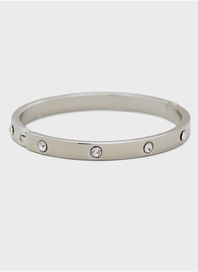ELLA Diamante Detail Bangle  - Image 1