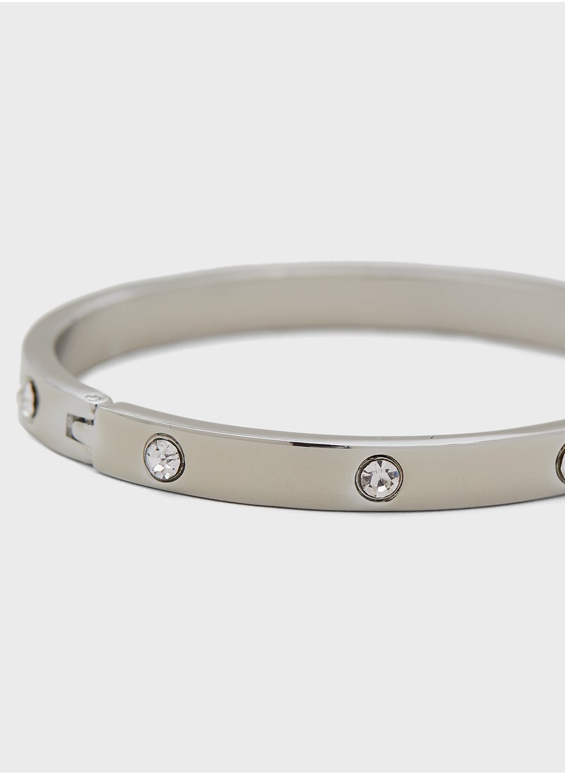 ELLA Diamante Detail Bangle  - Image 3