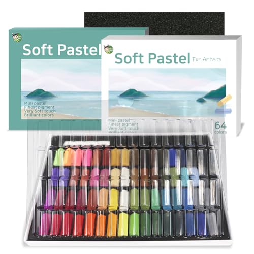 Hashi HA SHI Soft Chalk Pastels, 48 colors with additional 2pcs, Non Toxic Art Supplies, Drawing Media for Artist Stick Pastel for Professional, Kids, Beauty Nail Art, Pan Chalk Pastels - Image 2