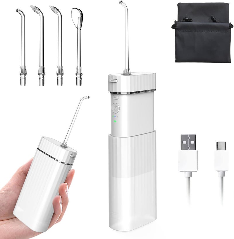 ibsun Portable Water Flosser for Teeth, Mini Cordless Oral Irrigator, Rechargeable Travel Dental Flosser with Telescopic Water Tank, IPX7 Waterproof - Image 1
