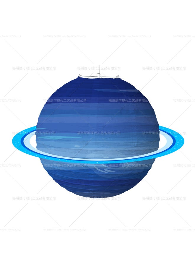 نيك فانوس ورق السماء المرصع بالنجوم - إكسسوارات زينة حفلات أعياد الميلاد لرياض الأطفال - فانوس كروي قابل للطي والتركيب الذاتي - Image 1