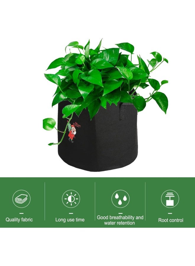 klarako 4PCS Planting Bag Plant Grow Container Garden Plant Grow Bag Non Woven Vegetable Flower Pot Planter(10 gallon)  - Image 1