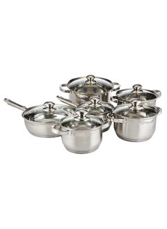 Wilson Wilson 12-Piece Stainless Steel Cookware Set Silver  - Image 1