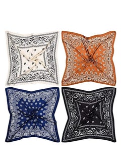 Oasisgalore 4 Pcs 90x90cm Satin Square Scarves, Silk Like Neck Scarf for Women Girl  - Image 3