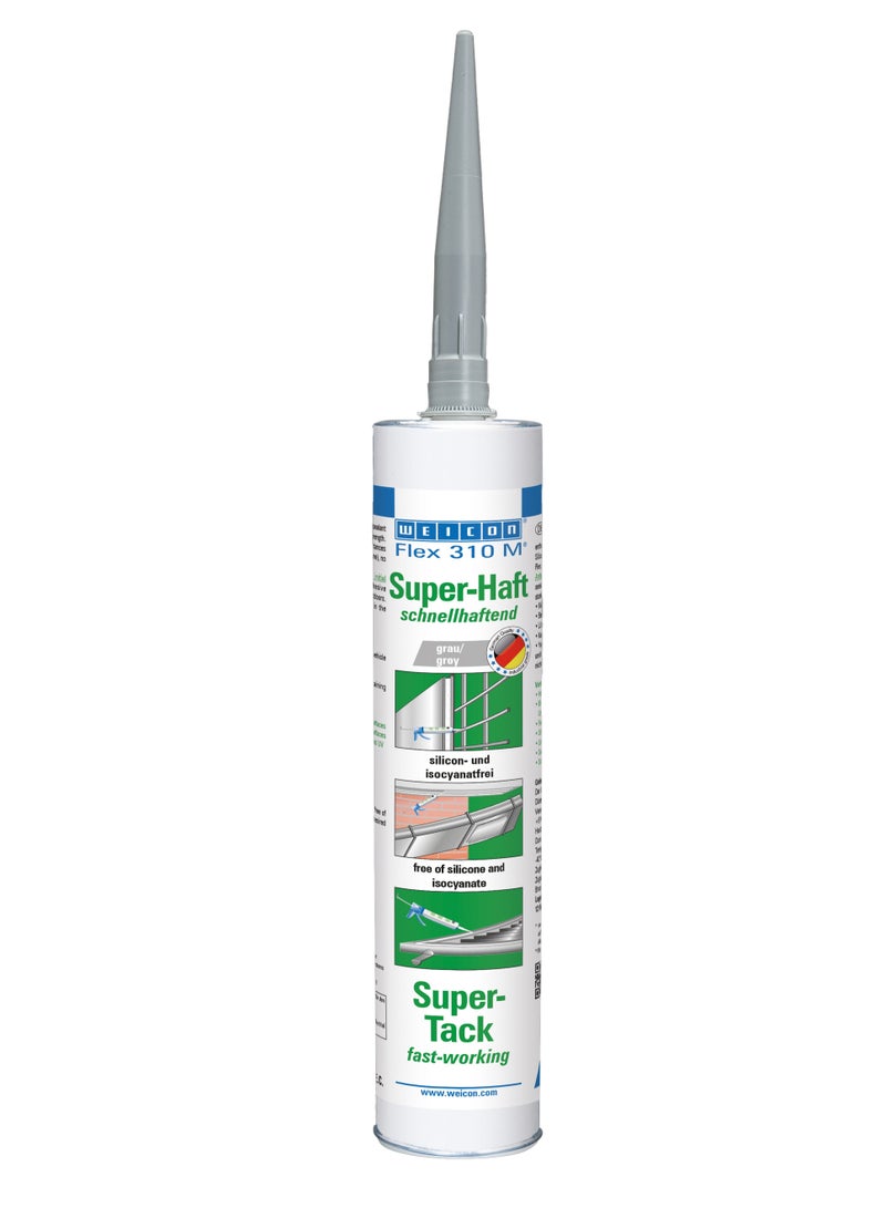 WEICON Flex 310 M 290ml grey Super-Adhesion MS-Polymer very high initial adhesion - Image 1