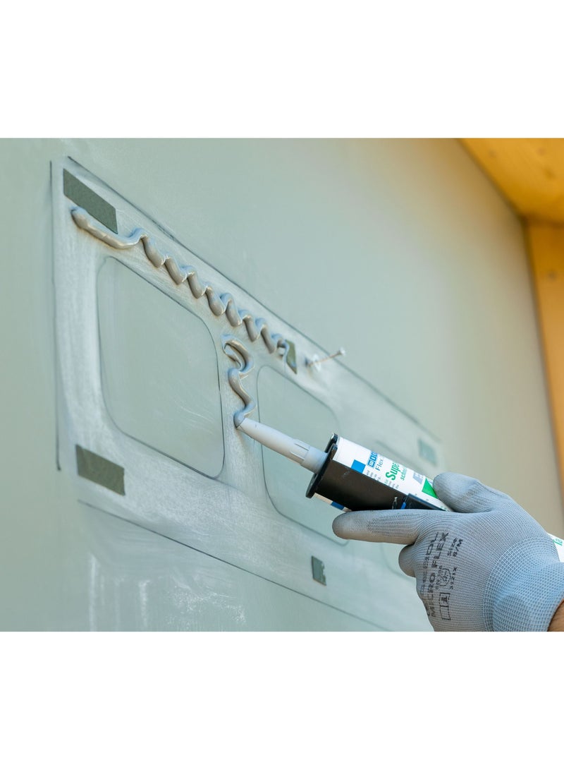 WEICON Flex 310 M 290ml grey Super-Adhesion MS-Polymer very high initial adhesion - Image 4