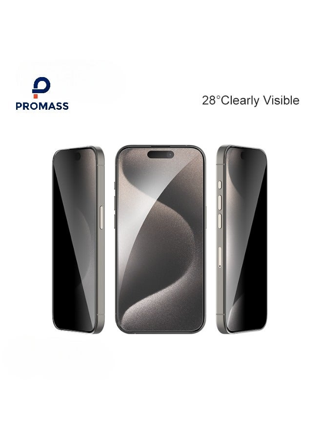 بروماس واقي شاشة سيراميك HD مضاد للتجسس لـ آيفون 14 بلس (iPhone 14 Plus) لحماية الخصوصية (لقافة)  من Promass, حماية قصوى للشاشة من الخدوش والكسر - Image 2
