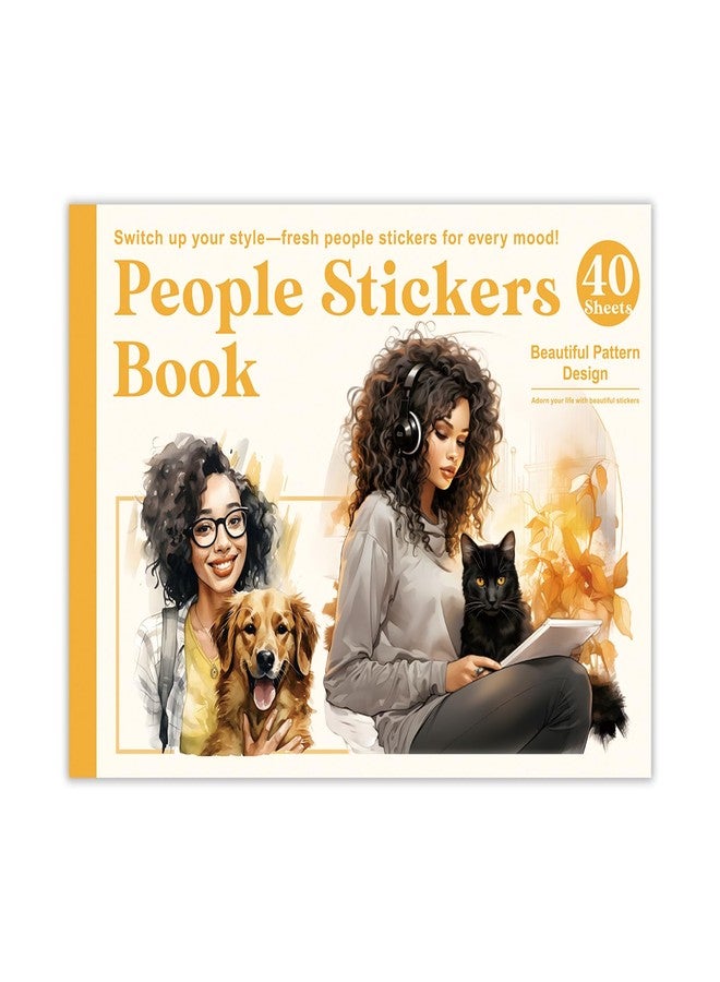 Bomichi Black Girl Stickers Book, 40 Sheets 283 Pcs Journaling Scrapbooking Stickers for Journaling Scrapbooking Bullet Journals Planners Letter Card Making Collage Art Crafts Water Bottle - Image 1