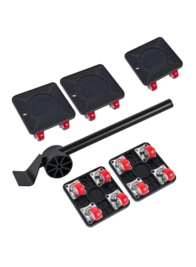 Heavy Duty Furniture Lifter Movers Dolly Wheel Roller Bar Hand Tools Set with 360°Rotation 5 Wheels Small Flat Dolly, 880 Lbs Capacity  - Image 1