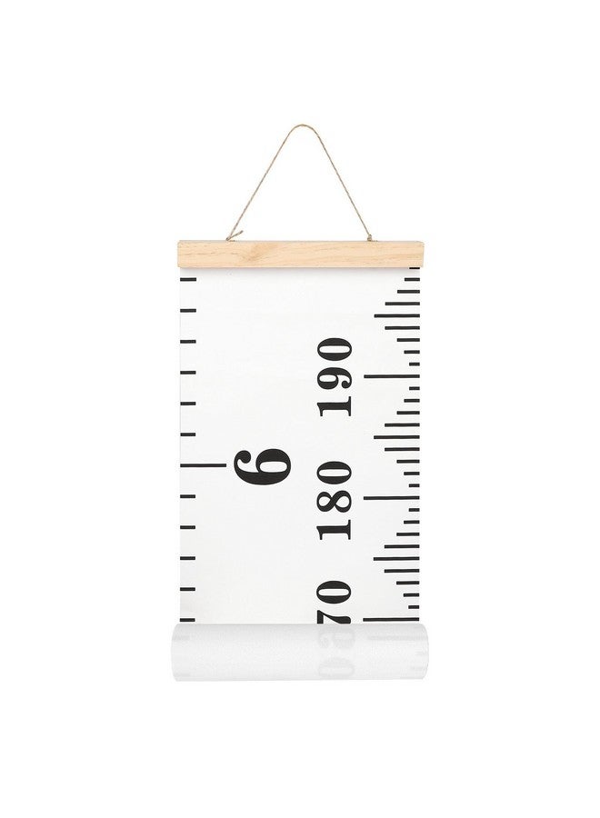 MIBOTE Baby Growth Chart Handing Ruler Wall Decor For Kids Canvas Removable Growth Height Chart 79" X 7.9" - Image 1