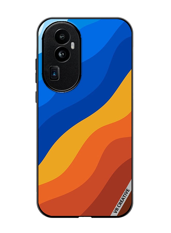 VR CREATIVE Protective Case Cover For Oppo Reno 10 Pro Plus Waves Design Multicolour  - Image 1