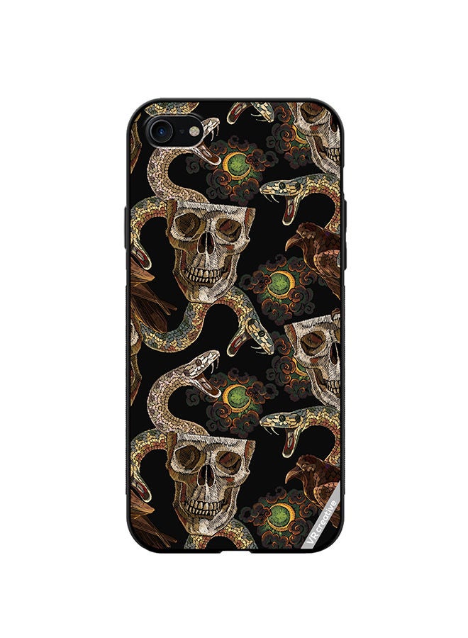 VR CREATIVE Protective Case Cover For Apple iPhone SE (2022) Horror Art Design Multicolour - Image 1